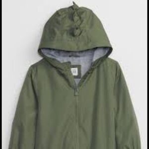 Green Baby Gap Dinosaur 🦕 🦖 Hooded Rain/Windbreaker Jacket
